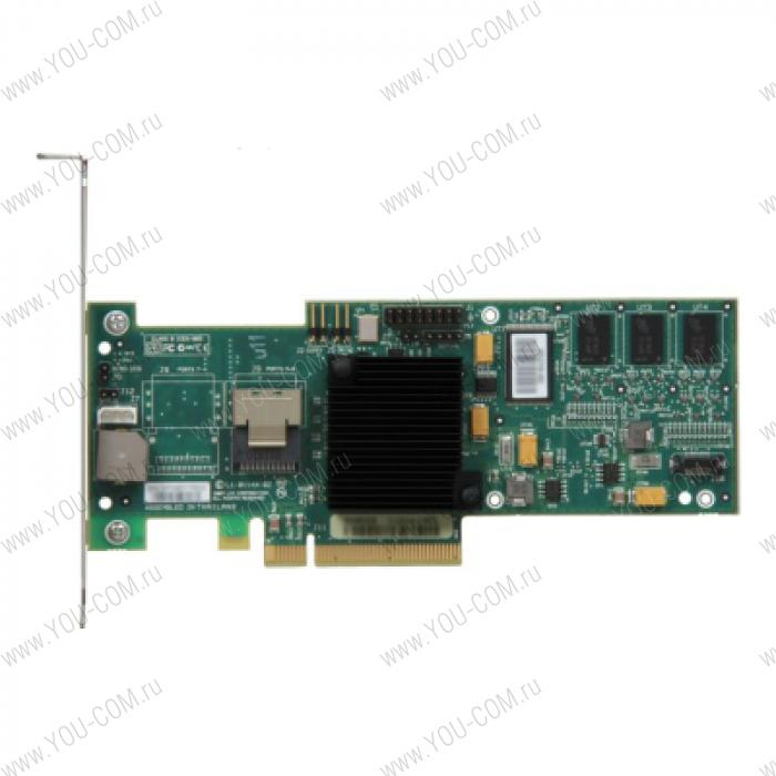 Контроллер LSI MegaRAID SAS8704EM2 (PCI-E x8, LP) KIT