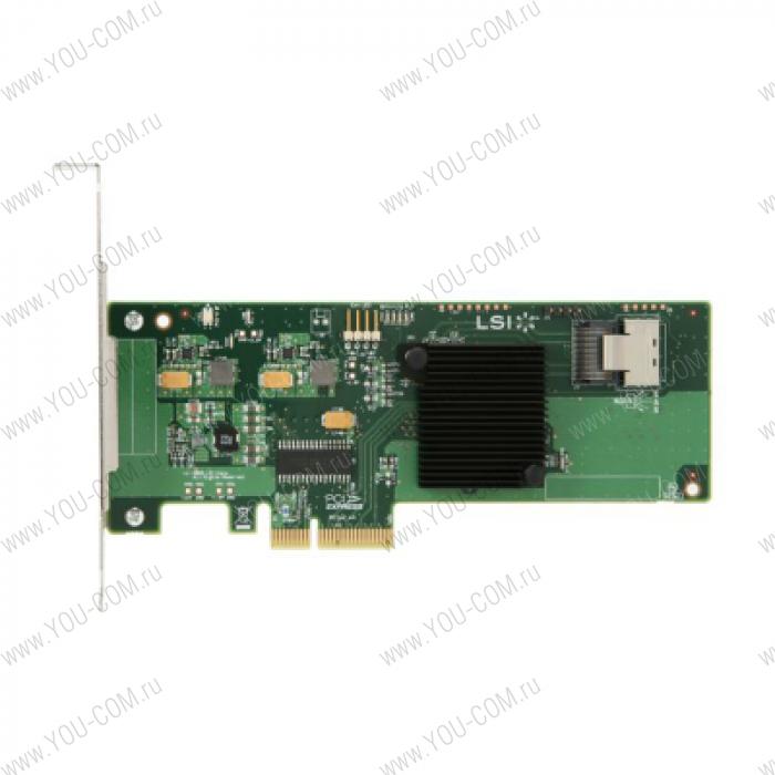 Контроллер LSI SAS9211-4I (PCI-E 2.0 x8, LP) KIT