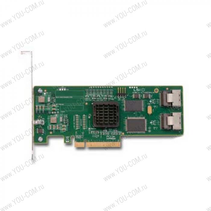 Контроллер LSI MegaRAID SAS3081E (PCI-E x4, LP) SGL