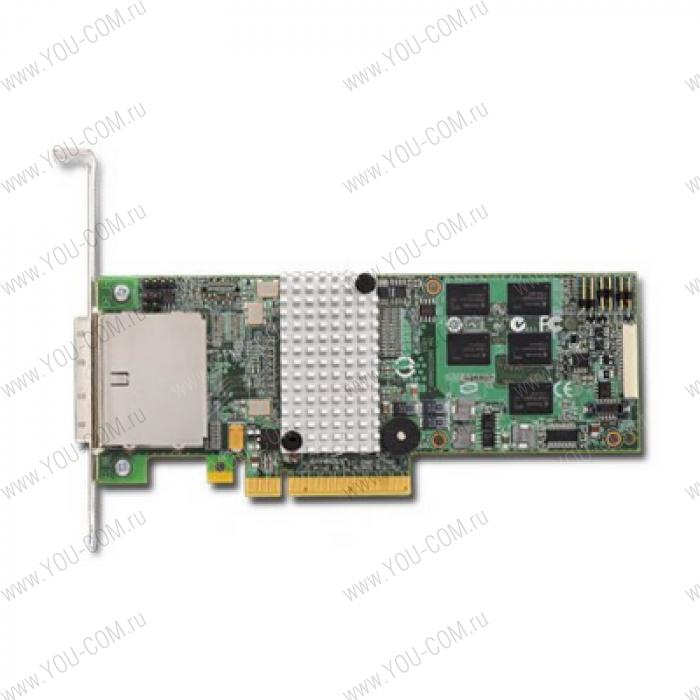 Контроллер LSI MegaRAID SAS9280-8E (PCI-E 2.0 x8, LP, EXTERNAL) SGL