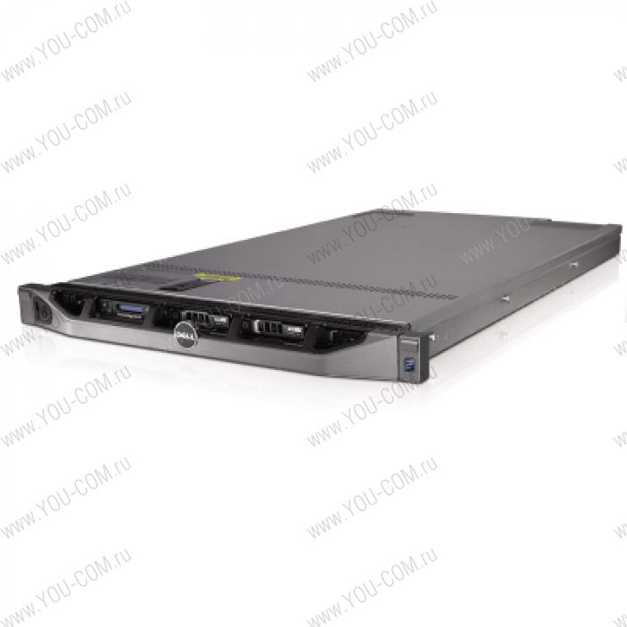 Сервер стоечный Dell PE R610 Base3 (up6x2.5"HDD), 3Y ProSup NBD; No Proc, no memory, no controller, no HDD; DVD+/-RW, (2)*DP Gigabit LAN, iDRAC6 Express, RPS 502W, Bezel, Sliding Rack Rails with Cable Management Arm