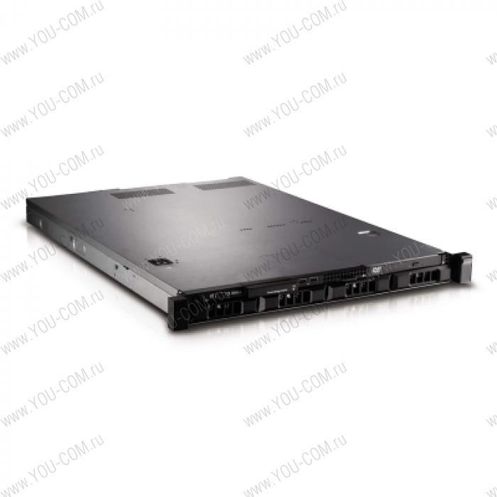 Сервер стоечный Dell PE R310 Base 2, RPS, up to 4 Cabled HDD; No Processor, Memory, Controller, no HDD; DVD+/-RW, DP Gigabit LAN, iDRAC6 Express, RPS (2)*400W, Bezel, Sliding Rack Rails, 1U, 3y NBD