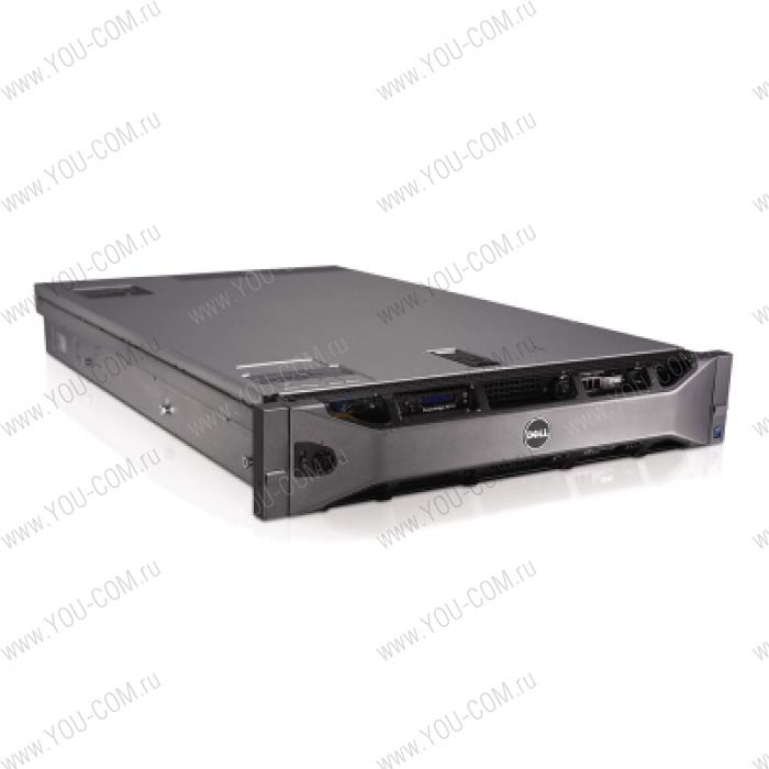 Сервер Dell стоечный PE R710 E5620 (2.40Ghz) 4C, 4GB (2x2GB) RDIMM, SAS 6/iR (RAID 0,1), DVD+/-RW, Riser 2*PCIex8 + 2PCIex4, 500GB SATA HP 3.5" HDD (up to 6 HotPlug 3.5" HDD), DP Gigabit LAN, iDRAC6 Enterprise, PS 870W, Rack-mount 2U, 3y ProSup NBD