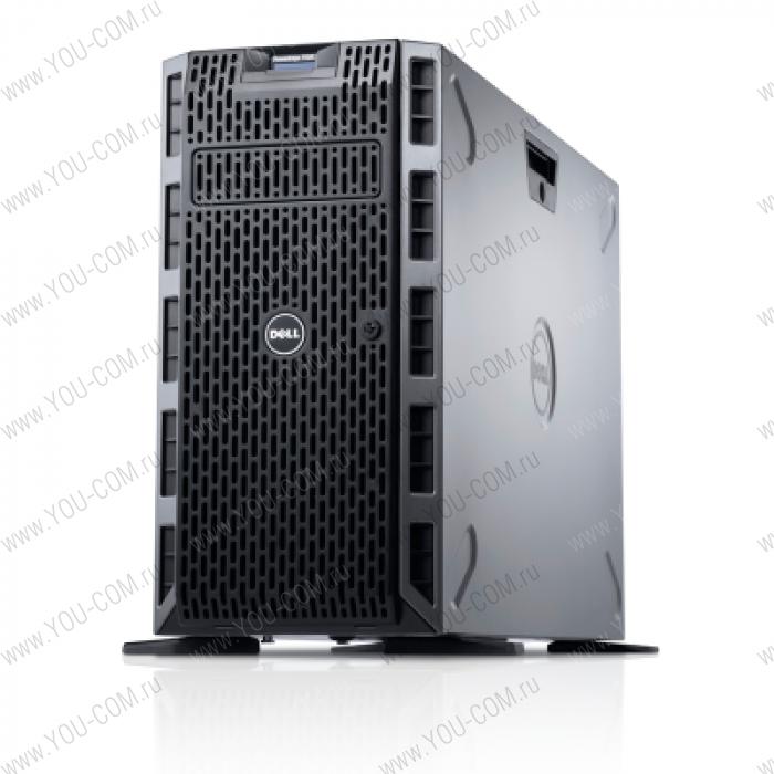 Сервер Dell "Башня" PowerEdge PE T620 Base 16B (16*2.5 HDDs), no (CPU, Mem, HDDs, Contr), Intel DP 1GB,iDr7 Ent,PS 750W,DVDRW,Bezel,no Rails,3Y PNBD