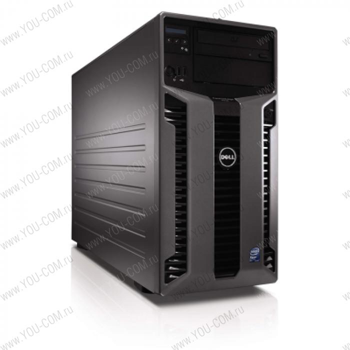 Сервер Dell "Башня"  PE T710 Base2, 3Y PS NBD, (no Proc, No Mem, No Controller, no HDD (up to 8x3.5")); DVD+/-RW, DP Gigabit LAN, iDRAC6 Enterprise, RPS (2)*1100W, Tower