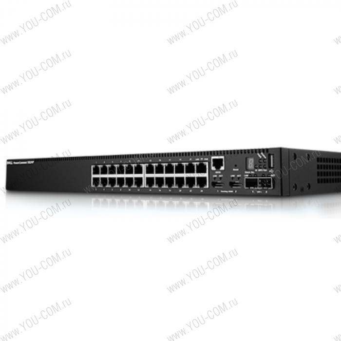 Коммутатор Dell PowerConnect 5524P 24GbE Ports, Managed L2 Switch with PoE support 10GbE and Stacking Capable, 3Y NBD