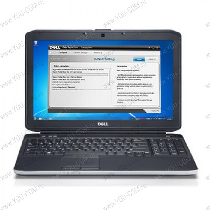 Ноутбук Latitude E5530 (P28G) Intel Ci3-2350M (2.30GHz)/15.6 HD(1366x768)WLED/4GB/500GB/DVD-RW/Intel HD Graphics 3000/802.11/BT/6Cell/Cam/W7Pro/3YNBD