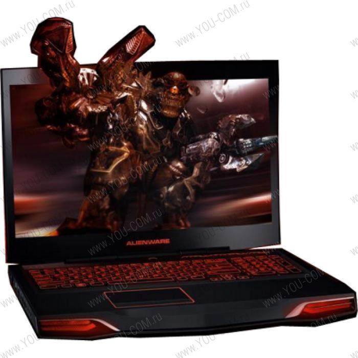 Игровой ноутбук Alienware M17x (P01E) Intel Ci7-3820QM (2.70GHz)/17,3'' FullHD/32GB/1TB + 512GB SSD/2GB GTX 680M/BlueRay/802.11/BT/9cell/Cam/W7Pro/3YCIS/Black