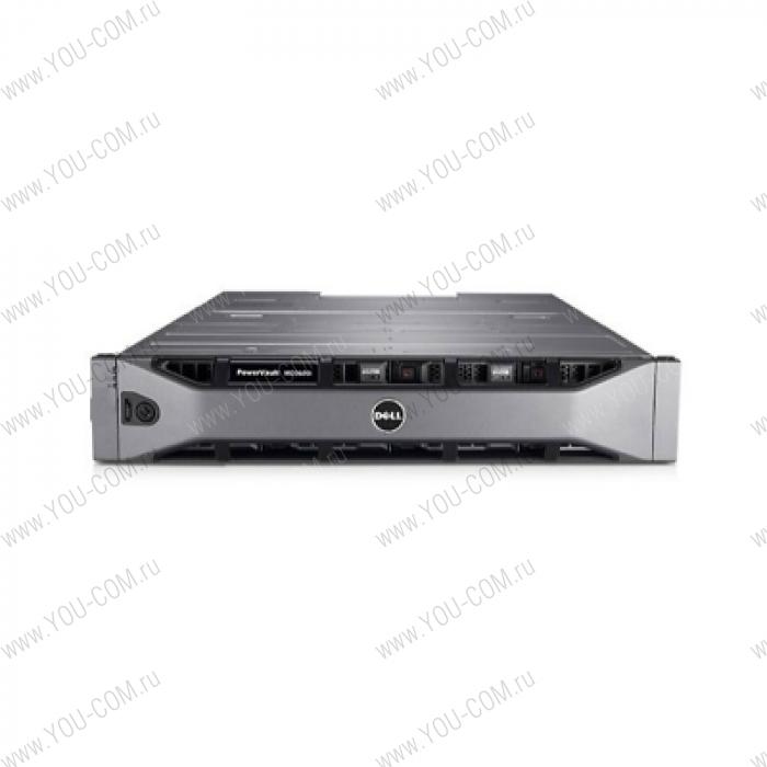 Система хранения данных Dell PowerVault MD3620i External 10Gb iSCSI RAID 24 Bays Array with Single Controller (2 Ports per Controller), no HDD, (2)*600W RPS, Bezel, Versa Rack Rails, 3Y NBD On-Site Service