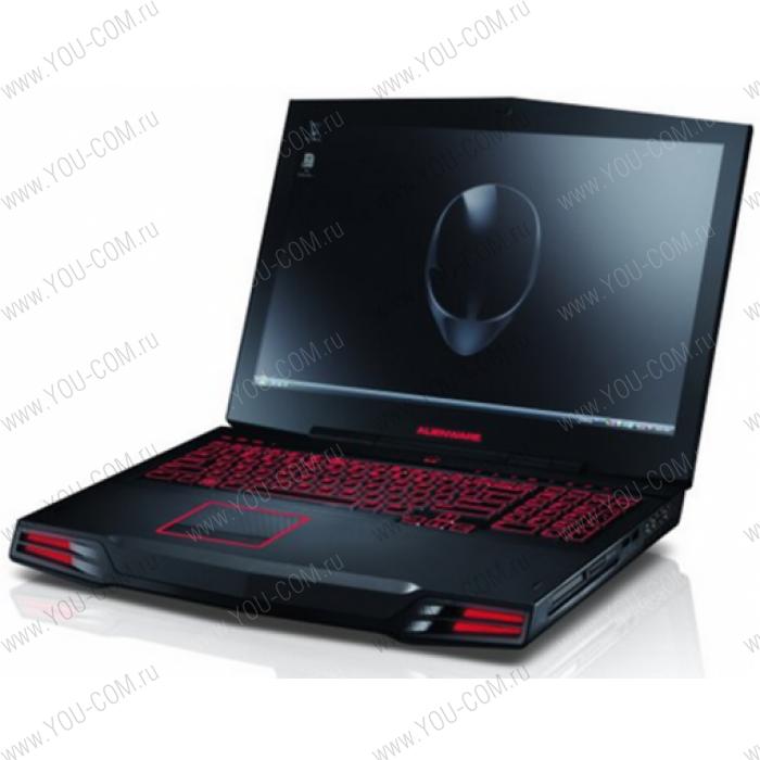 Ноутбук Dell Alienware 17  17.3'' FHD(1920x1080) nonGLARE/Intel Core i7-4800MQ 2.70GHz Quad/16GB/750GB+256GB SSD/GF GTX770M 3GB/HM87/BD-ROM/WiFi/BT4.0/2.0MP/7in1/BLKB+USB3.0/8cell/5.0h/4.08kg/W8/3Y/SILVER